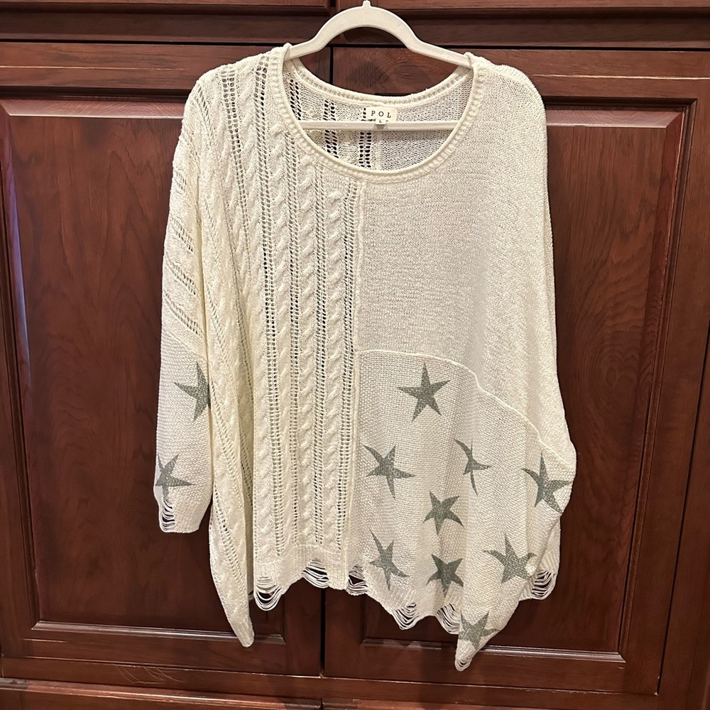 POL Star sweater sz L
